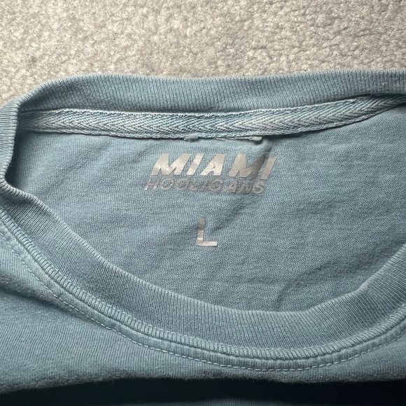 Miami Hooligans Blue Bite Me Long Sleeve Size Large - Picture 3 of 5